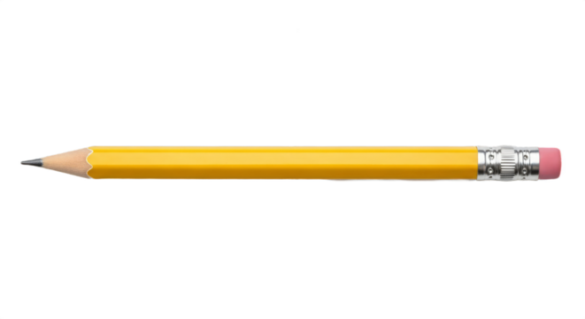 pencil isolated on white background