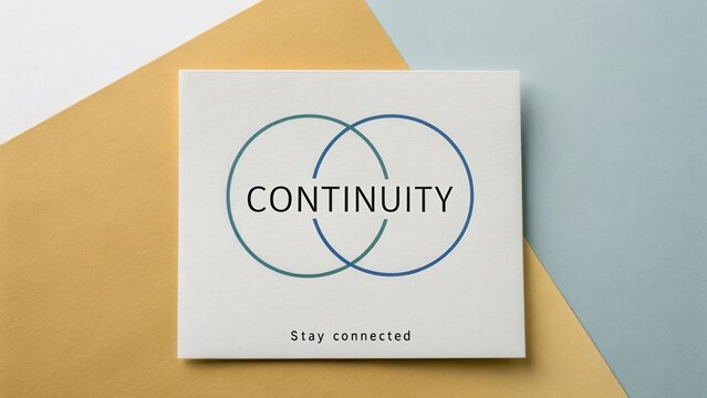 Modern design concept featuring continuity theme to symbolize connections and relationships in a vibrant setting