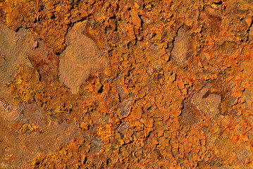 Rusty metal surface texture background full frame