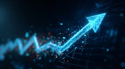 See exponential growth with this dynamic upward trending arrow for finance, technology, and success stories now to enhance your brand