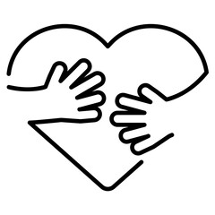 Self Worth line Icon