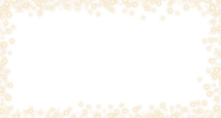 Sparkling Particles Border Transparent Template