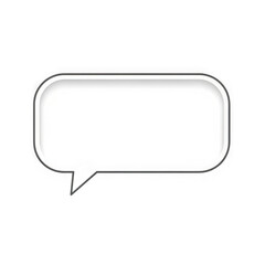 Fototapeta premium Speech bubble isolated on transparent background