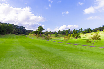 ゴルフ場　ゴルフコース　自然　風景　ゴルフイメージ