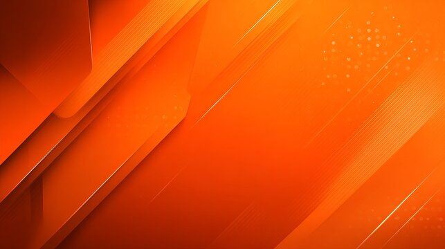 Dynamic abstract orange background with modern geometric shapes and subtle light effects, perfect for tech and business presentations - Powered by Adobe
