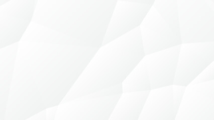 Obraz premium Minimal abstract background with white polygon shapes and subtle gradients. Modern Trendy design in Vector Illustration