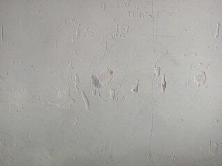 Minimal White Stucco Wall Texture Background with Scratches and Carving