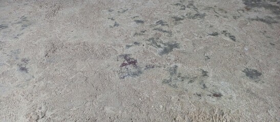 Rough Textured Cement Floor Surface Background with Dark Stains