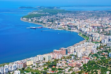 Vlore city, Albanian coast and popular travel destination, Albania