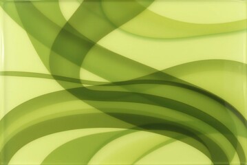 Translucent Gel Abstract Art with Layered Curves