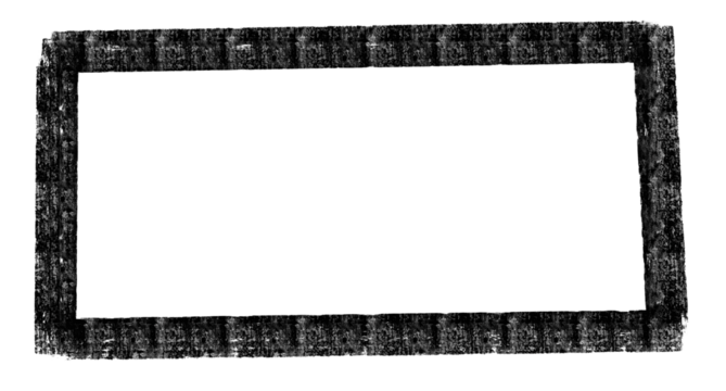 vintage photo frame made from black grunge ink  - Powered by Adobe