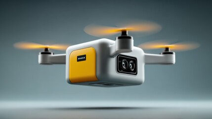 Sleek Unmanned Aerial Vehicle Gadget Made of Plastic Technology