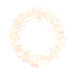 Luminous Circular Frame with Soft Bokeh Glow