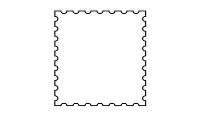 Postage Stamp Outline Template