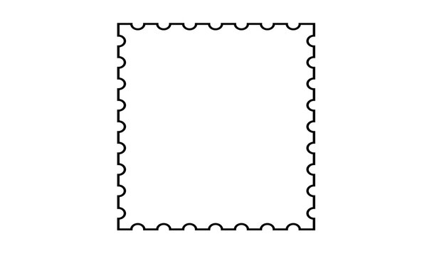 Postage Stamp Outline Template