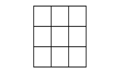 Black 3x3 Portrait Grid Layout