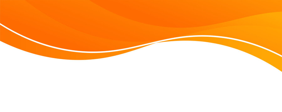 Vector orange line background curve element with white space for text and message design, overlapping layers, Design