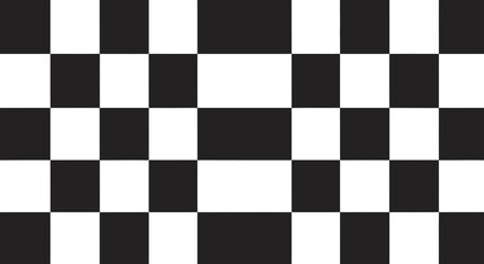 Fototapeta premium Classic black and white checkered pattern for racing or games