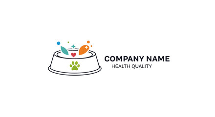 Pet Meals Logo Vector &ndash; Premium Pet Meals Branding Design - Pet Meals Logo Vector &ndash; Dog & Cat Food