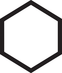  Hexagon icon vector , geometry hexagonal six sided polygon hexagon line