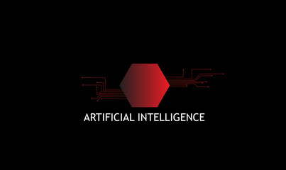 Artificial Intelligence Logo Design Template