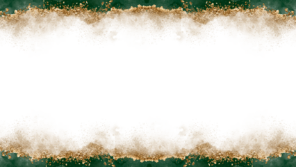 Green and Golden Alcohol Ink and Glitter Beautiful Frame Desktop Wallpaper