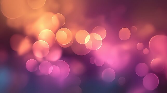 Abstract background of blurred colourful bokeh lights