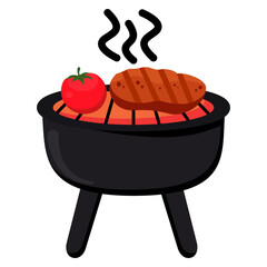 BBQ Party Illustration
