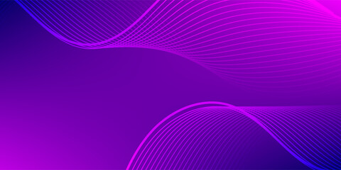 abstract gradient purple and blue background. abstract wavy line on purple background.