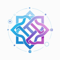 Icône fluide représentant lien et collaboration