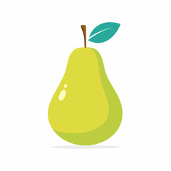 Poire stylisée vectorielle isolée