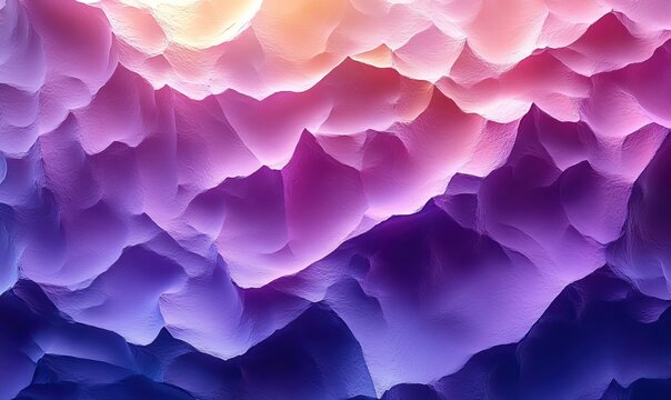 Abstract textured background with vibrant purple, pink, orange gradient waves.