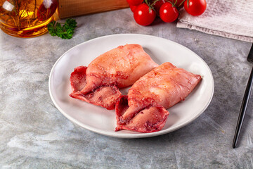 Delicous roasted calamari with protein