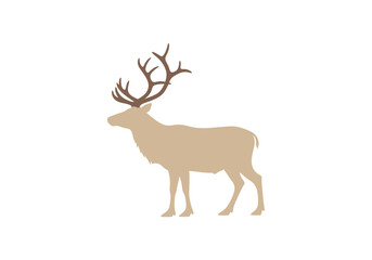 Fototapeta premium Majestic Stag Silhouette A Symbol of Wildlife and Nature.