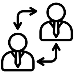 Collaboration Mini Illustration Icon. Use For Modern Concept, Print, Ui, Ux Kit, Web And App Development. Vector Related To Business Finance, Management And More