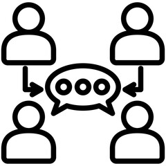 Communication Mini Illustration Icon. Use For Modern Concept, Print, Ui, Ux Kit, Web And App Development. Vector Related To Business Finance, Management And More