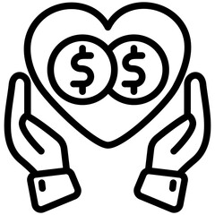 Generosity Mini Illustration Icon. Use For Modern Concept, Print, Ui, Ux Kit, Web And App Development. Vector Related To Business Finance, Management And More