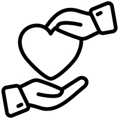 Kindness Mini Illustration Icon. Use For Modern Concept, Print, Ui, Ux Kit, Web And App Development. Vector Related To Business Finance, Management And More