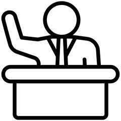 Leadership Mini Illustration Icon. Use For Modern Concept, Print, Ui, Ux Kit, Web And App Development. Vector Related To Business Finance, Management And More