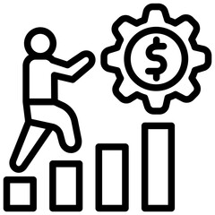 Perseverance Mini Illustration Icon. Use For Modern Concept, Print, Ui, Ux Kit, Web And App Development. Vector Related To Business Finance, Management And More