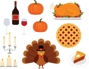Celebrate autumn holidays with a festive Thanksgiving feast featuring roasted turkey, pumpkin pie, and seasonal decor for a perfect gathering.