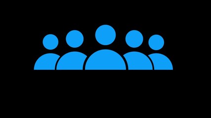 Business and team work icon animation, Modern teamwork and leadership concept featuring diverse people, partnership, communication, and digital network collaboration in a glowing futuristic style. - Powered by Adobe