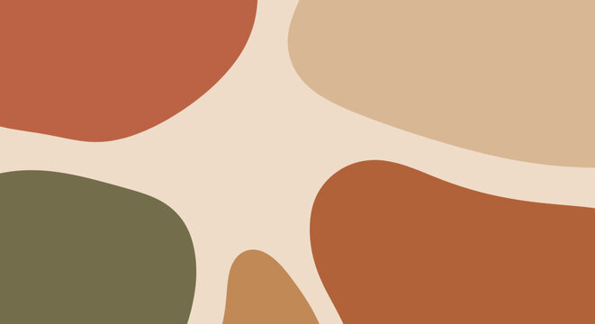 Abstract Organic Shapes in Earthy Tones A Modern, Minimalist Background for Digital Projects
