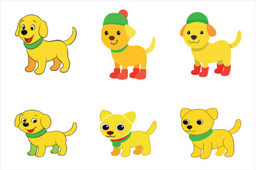 Adorable Pet Puppy Vector Artwork