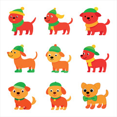 Adorable Puppy Vector Illustration