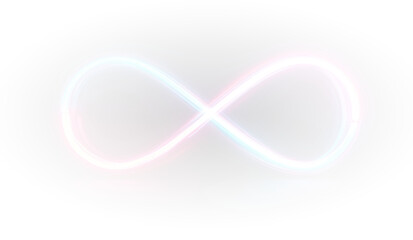 Endless motion PNG abstract infinity ribbon design.