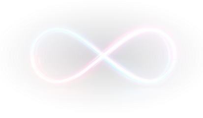 Endless motion PNG abstract infinity ribbon design.