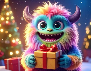 Naklejka premium christmas kawaii
