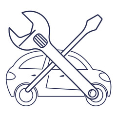 Car repair icon vector
