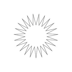 Fototapeta premium vector illustration of a star